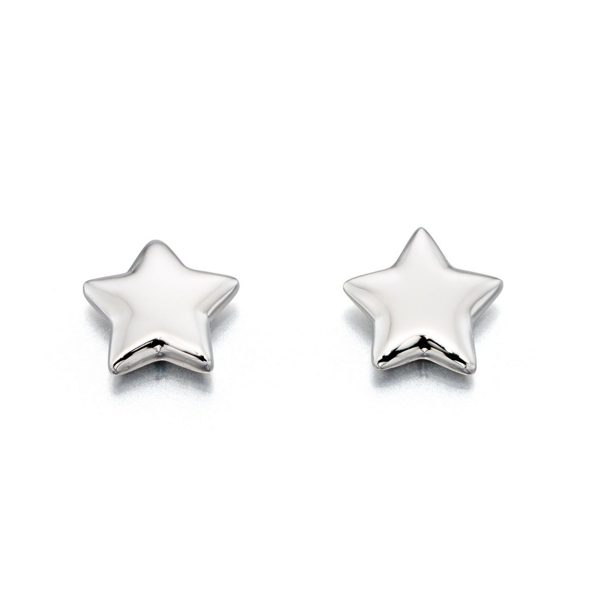 Ava Plain Small Star Stud Earrings