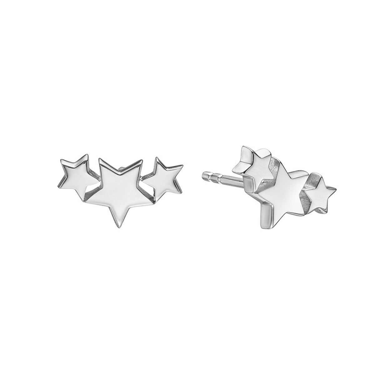 Halley Triple Star Stud Earrings