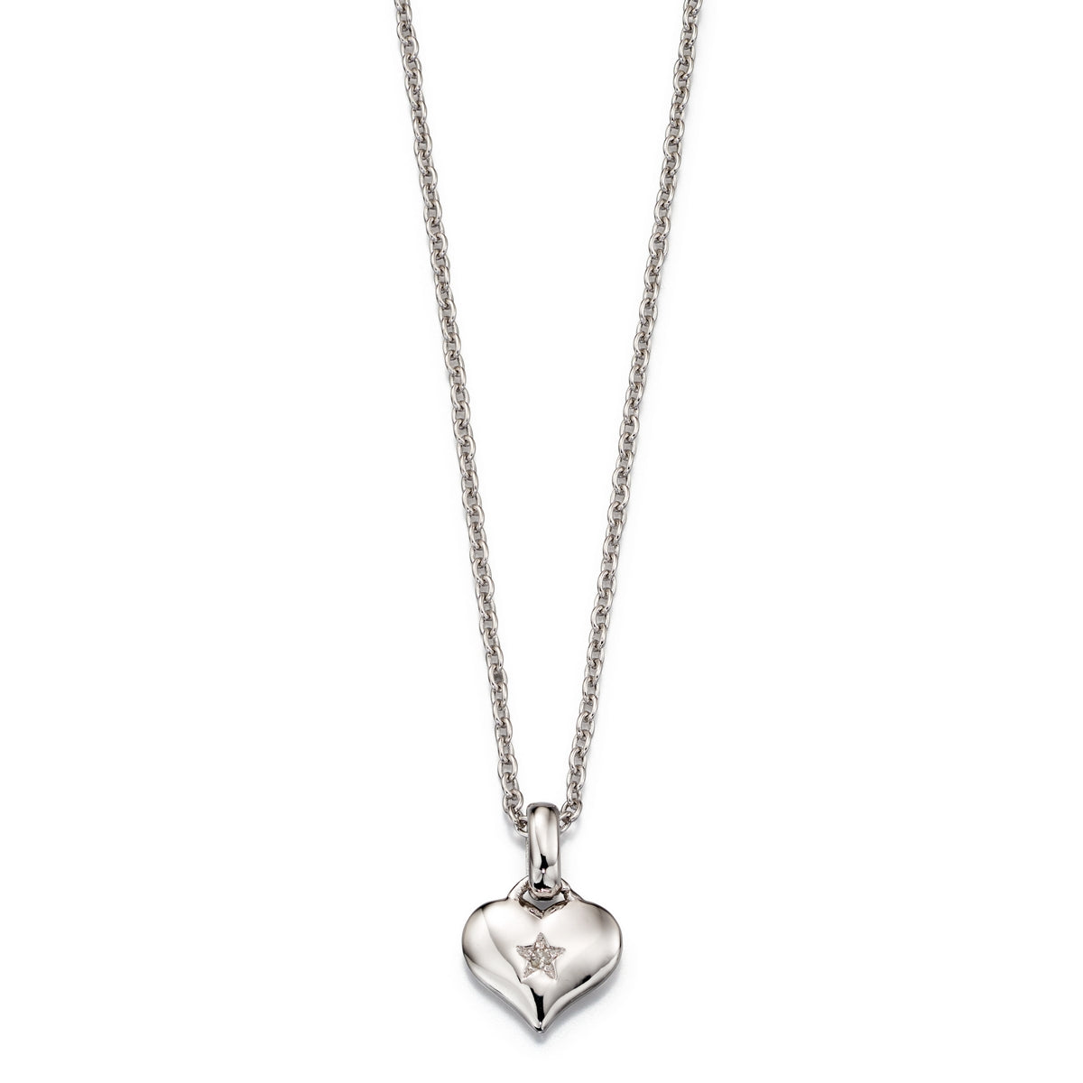 Bella Diamond Heart Pendant and Chain
