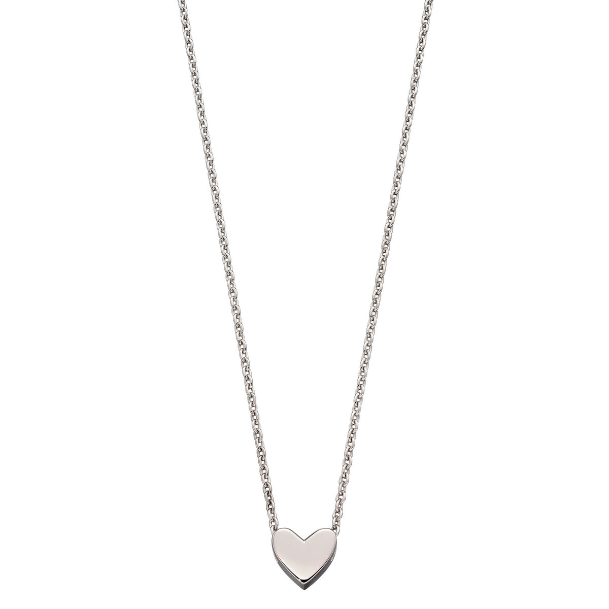 Zahra Single Heart Charm Necklace