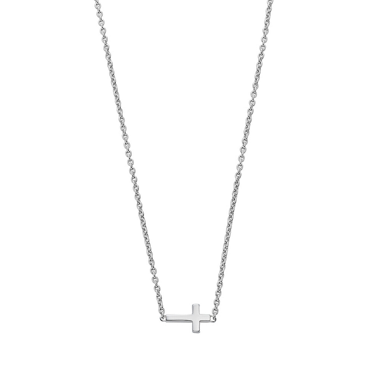 Sideways Cross Necklace