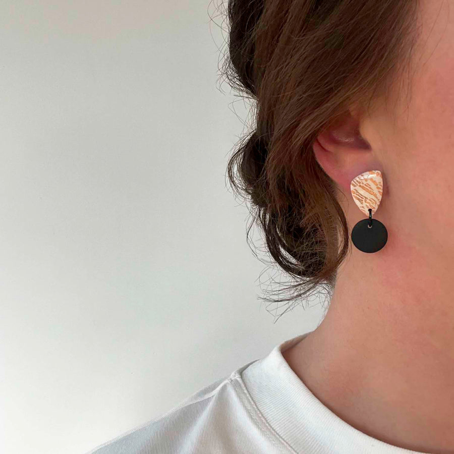 Ponc Earrings - Rose Gold