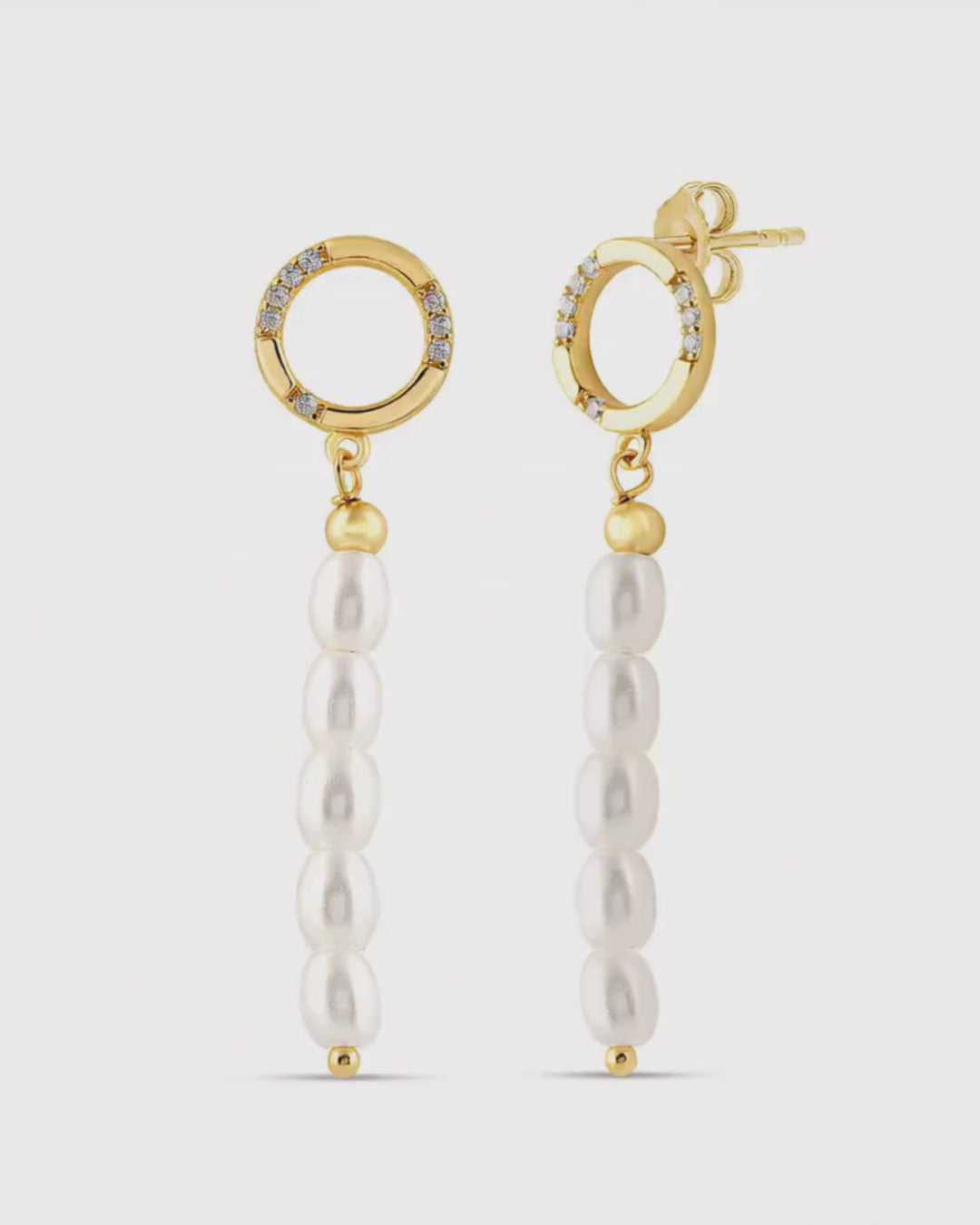 Alchemy Phase Earrings Gold