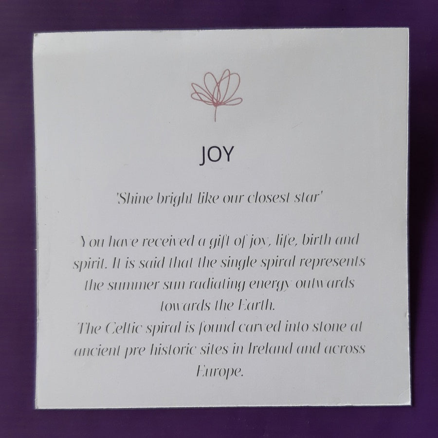 Celtic Spiral Meaning Card 