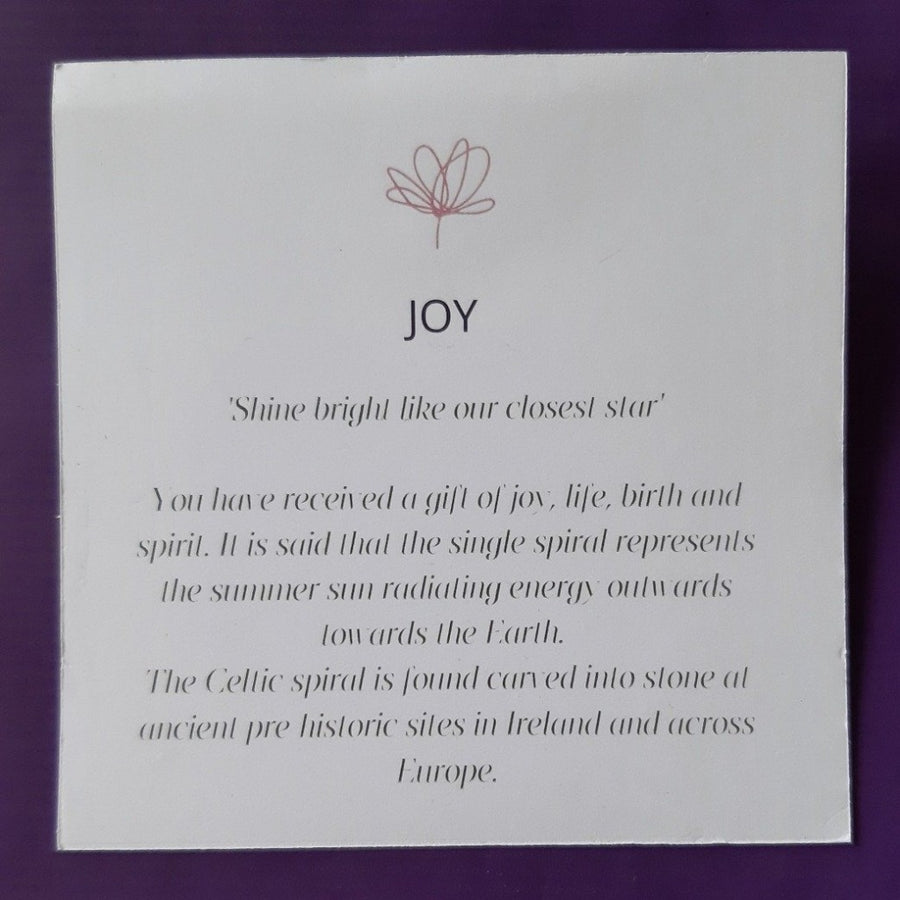 Celtic Spiral Meaning Card 