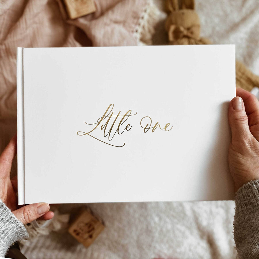 White (Baby Journal) - gift for new parents baby shower book