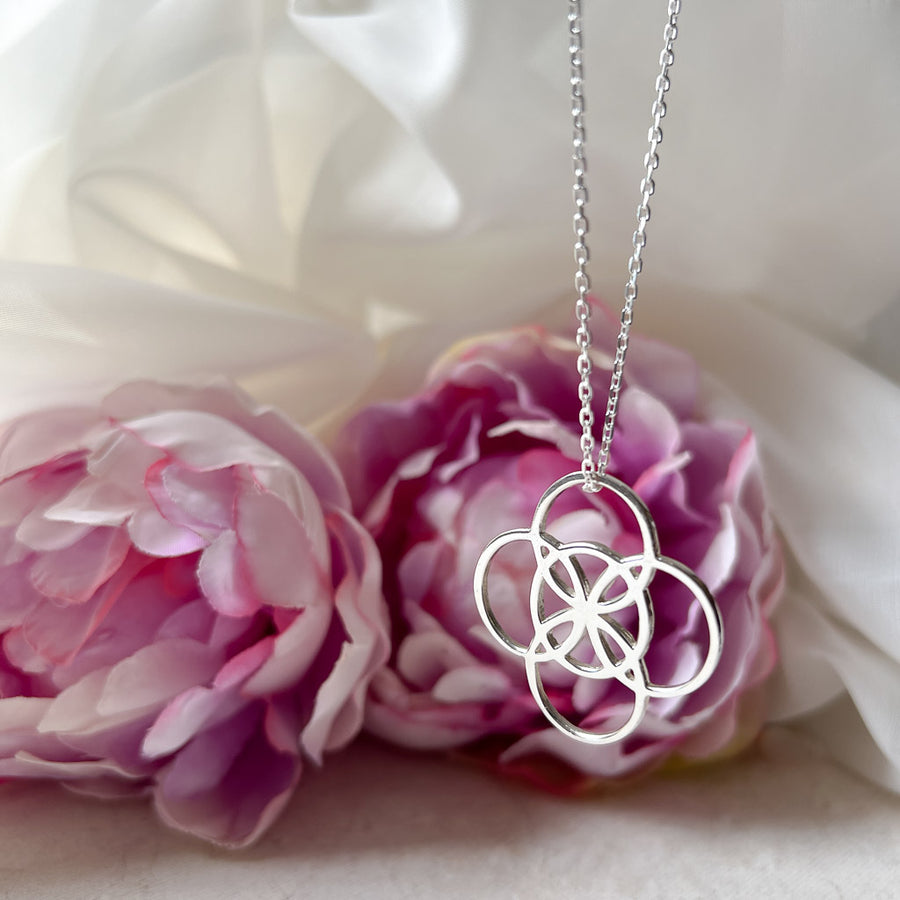 Ailm symbol silver necklace 