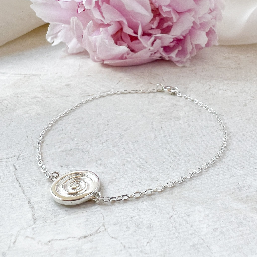 Celtic Spiral Silver bracelet 