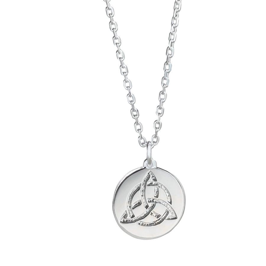 Celtic Love Knot Silver Necklace (Symbolising Love)