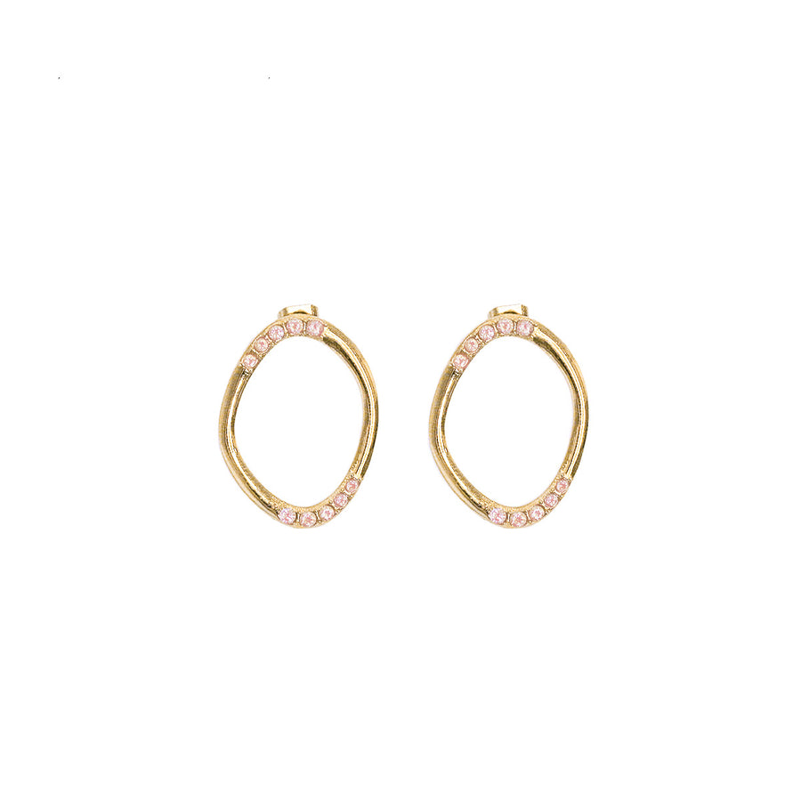 Dionysos Rose Hoop Earrings