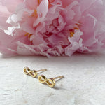 Infinity symbol stud earrings 