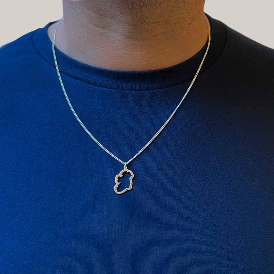 The Map of Ireland Necklace - Men's Collection 