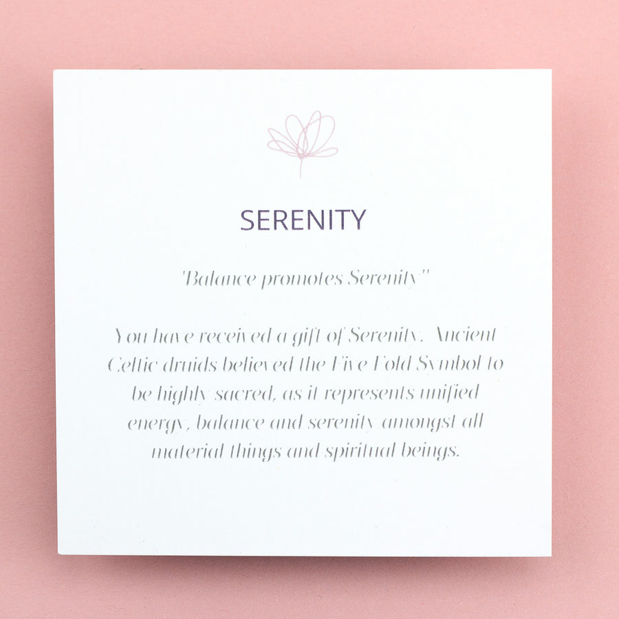 Meaning Card Explaining Serenity