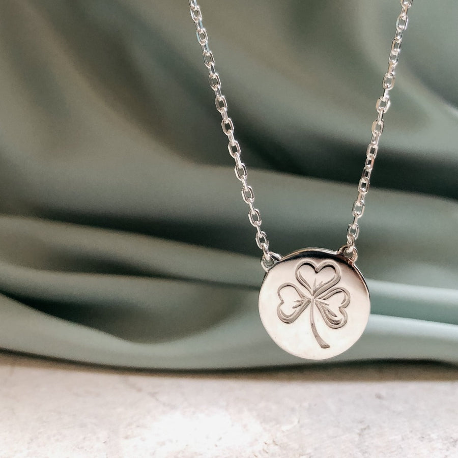 Shamrock Silver Necklace 