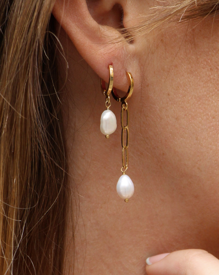 Golden Mini Pearls Earring
