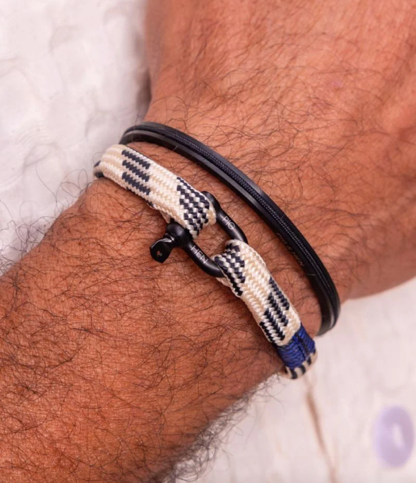Vicious Vik Ivory and Black Bracelet