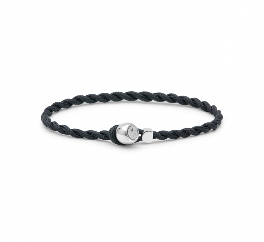 Easy Ed Navy- Silver Bracelet