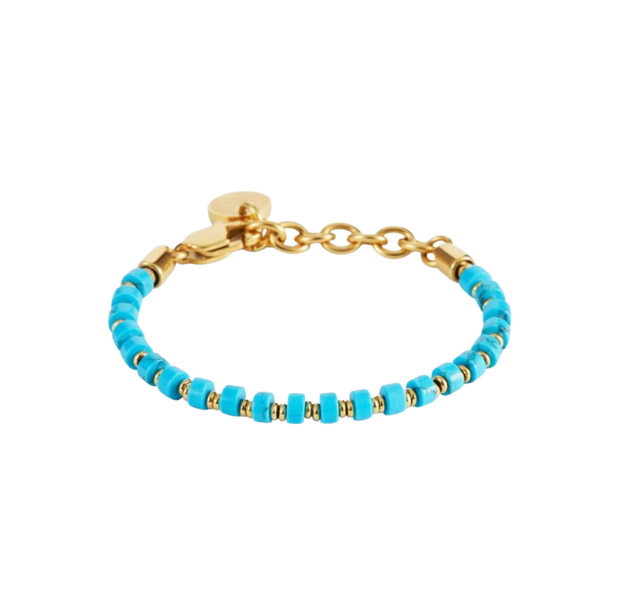 Brontide Turquoise Blue - Silver Bracelet