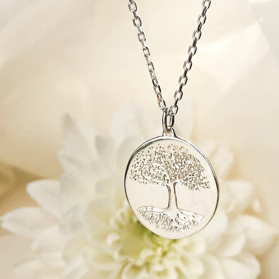 silver tree of life necklace by liwu jewellery 