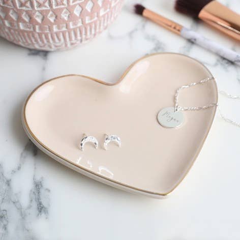 Pink Heart Trinket Dish