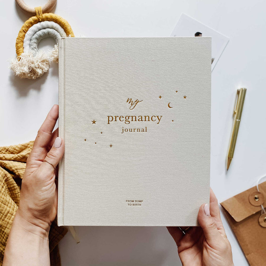 Pregnancy Journal (Pearl) - keepsake parents to be journal