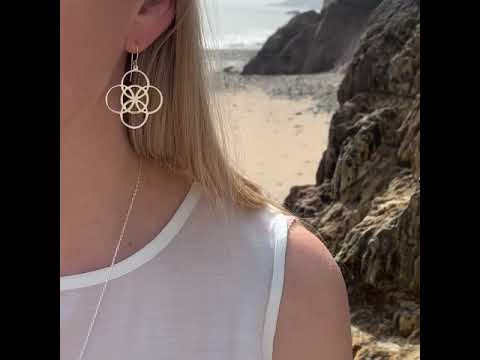Celtic Balance Symbol Silver Earrings (Symbolising Balance and Serenity)