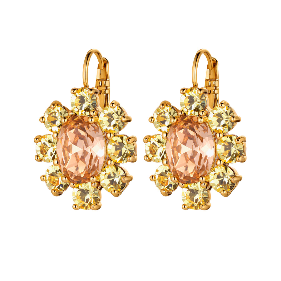 Valentina SG Peach/Golden Earrings