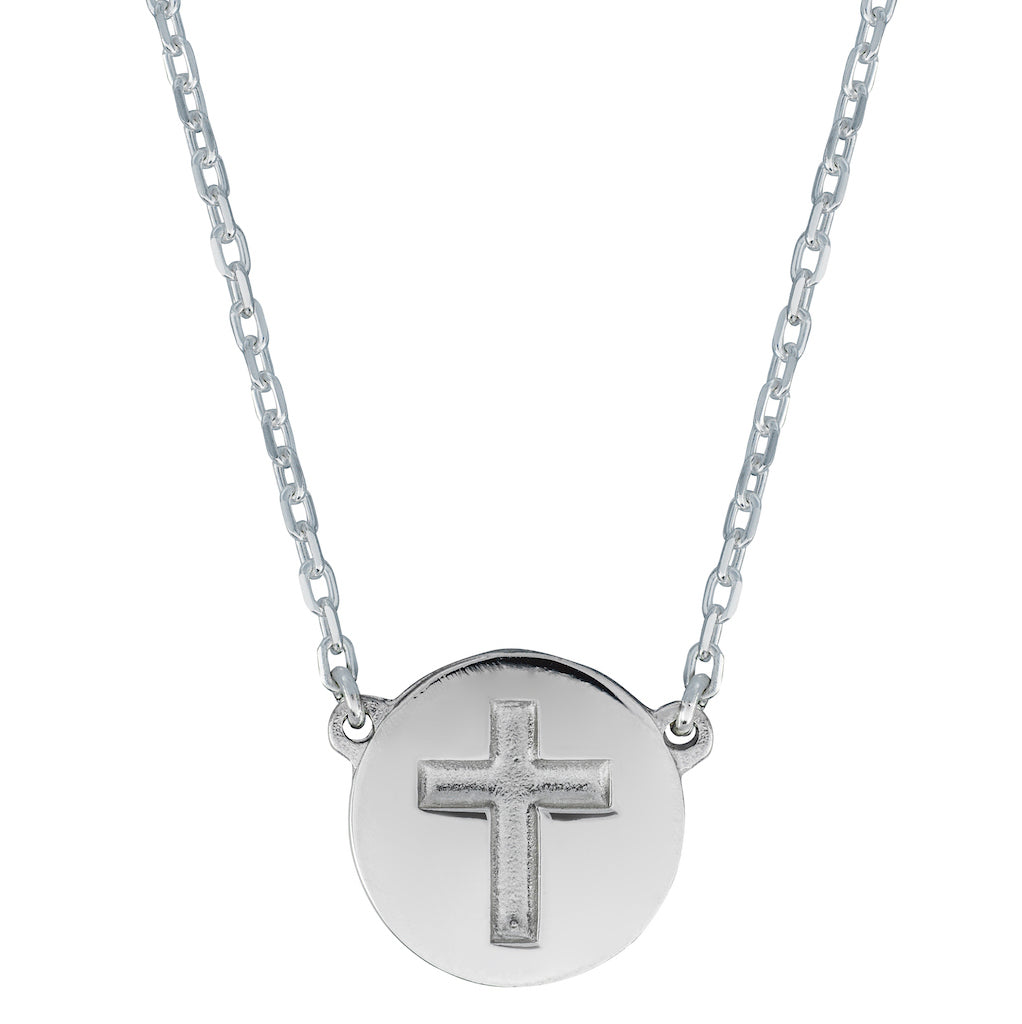 Cross Disc Necklace