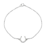 lucky horseshoe silver bracelet by liwu jewellery