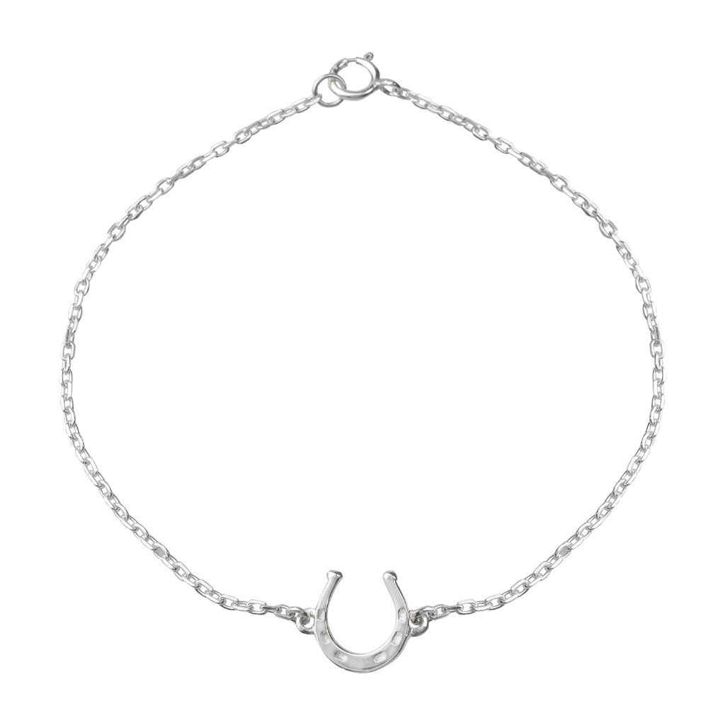lucky horseshoe silver bracelet by liwu jewellery
