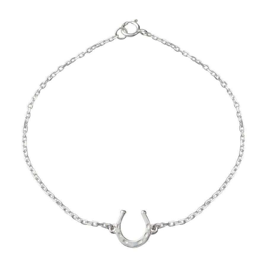 lucky horseshoe silver bracelet by liwu jewellery