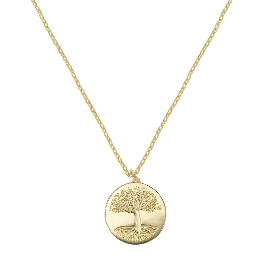 tree of life gold pendent by liwu jewellery