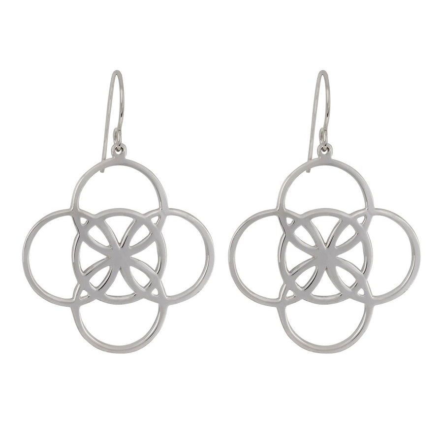 statement celtic earrings meaning serenity by Irish jewelry brand liwu jewellery